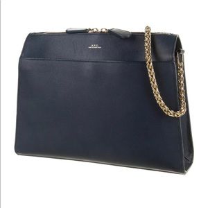 A.P.C. Dark blue shoulder bag